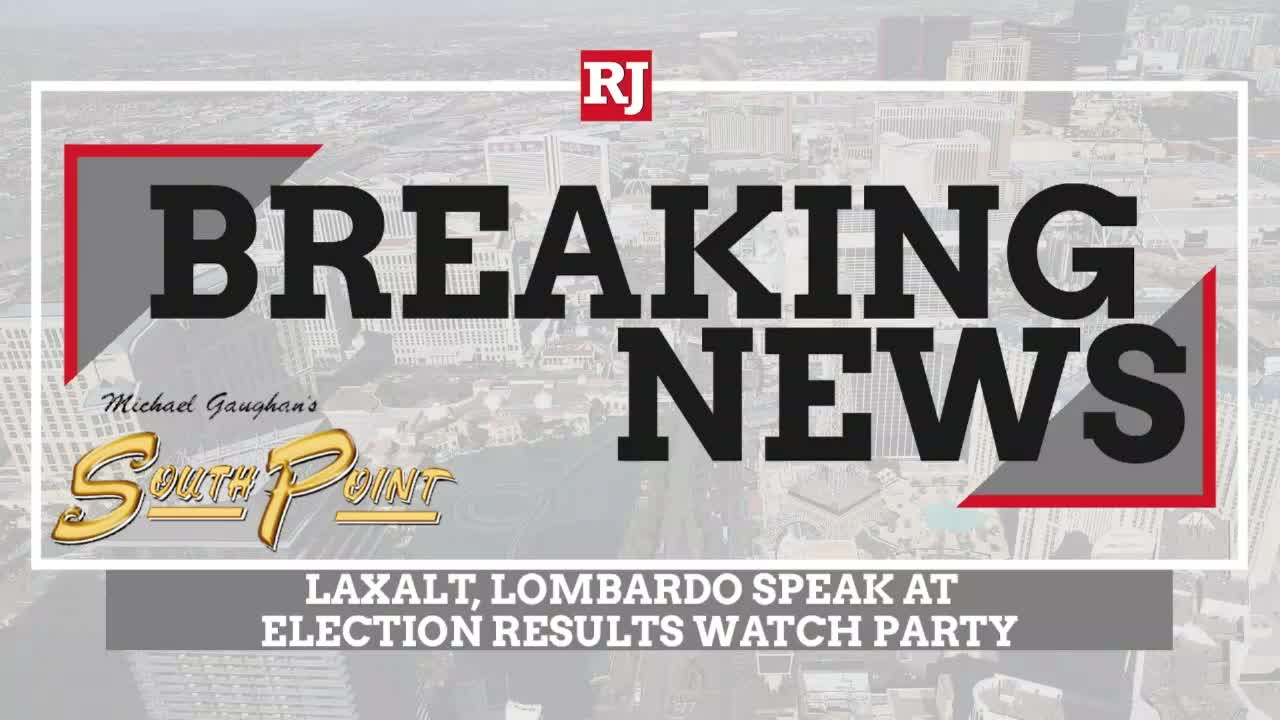 Adam Laxalt speaks at an election watch party in Las Vegas