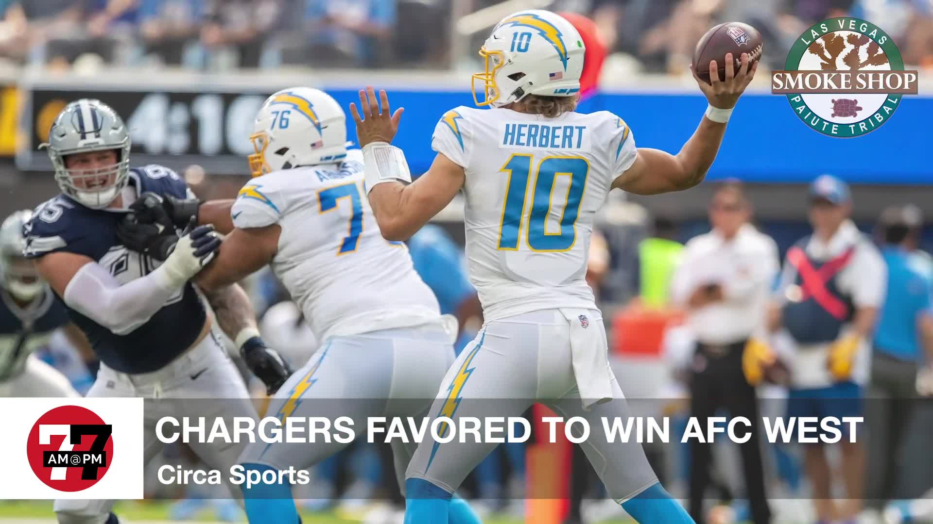 7@7PM Chargers Favored to Win AFC West