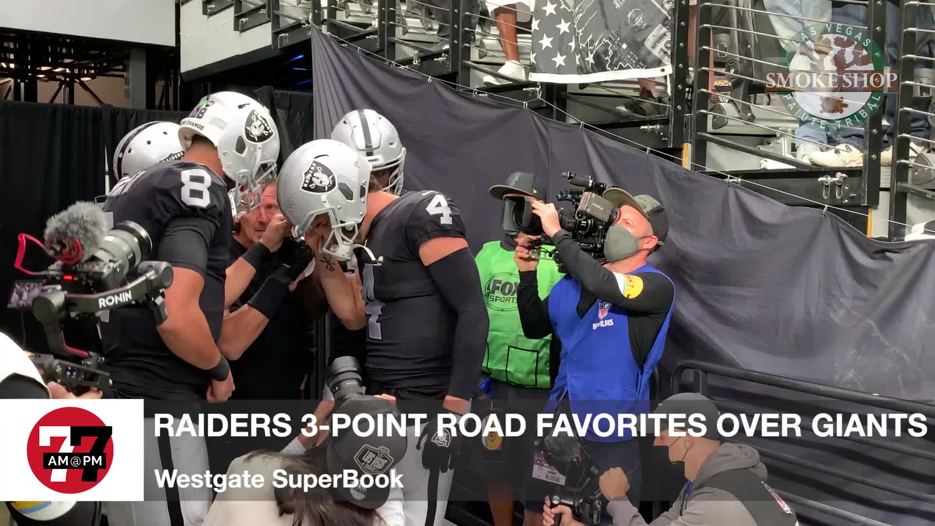 7@7PM Raiders 3-Point Favorites Over Giants