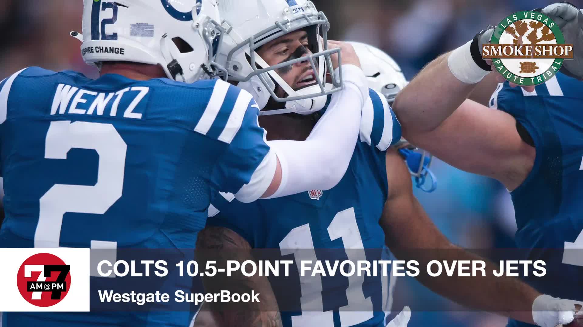 Colts 10.5 Favorite over Jets