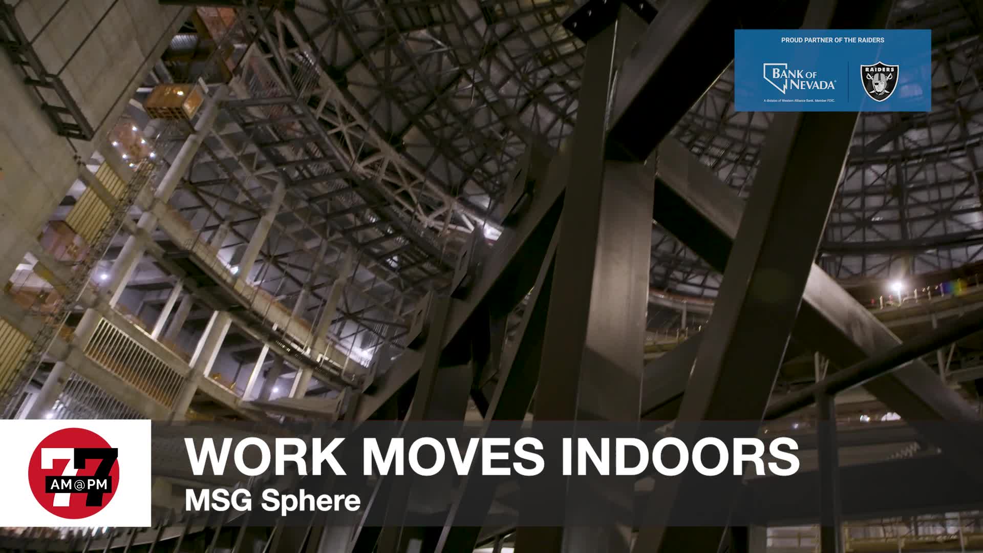 MSG Sphere Work Moves Indoors