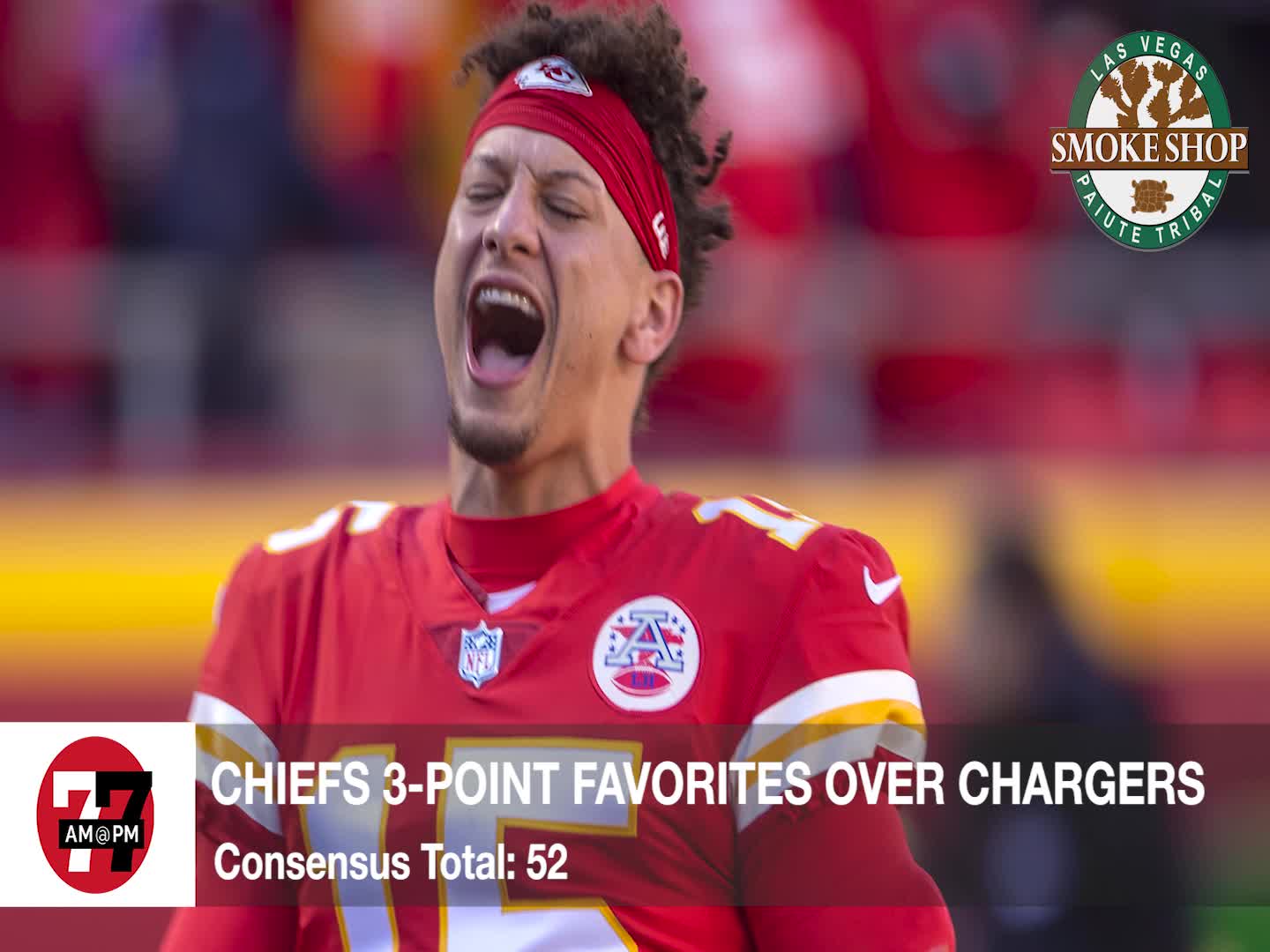 Chiefs 3 point favorites over Chargers