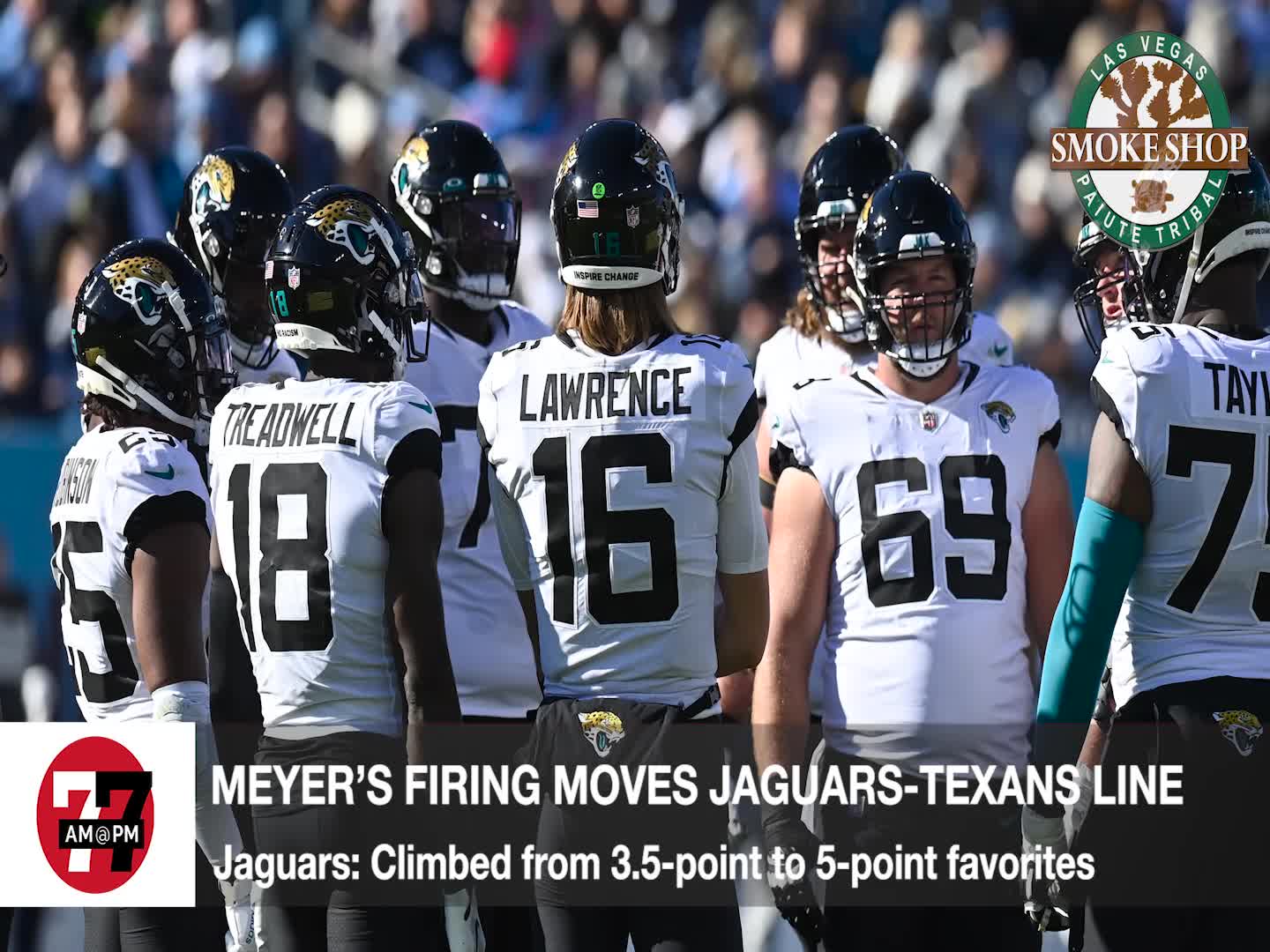 7@7PM Meyer’s Firing Moves Jaguars-Texans Lines