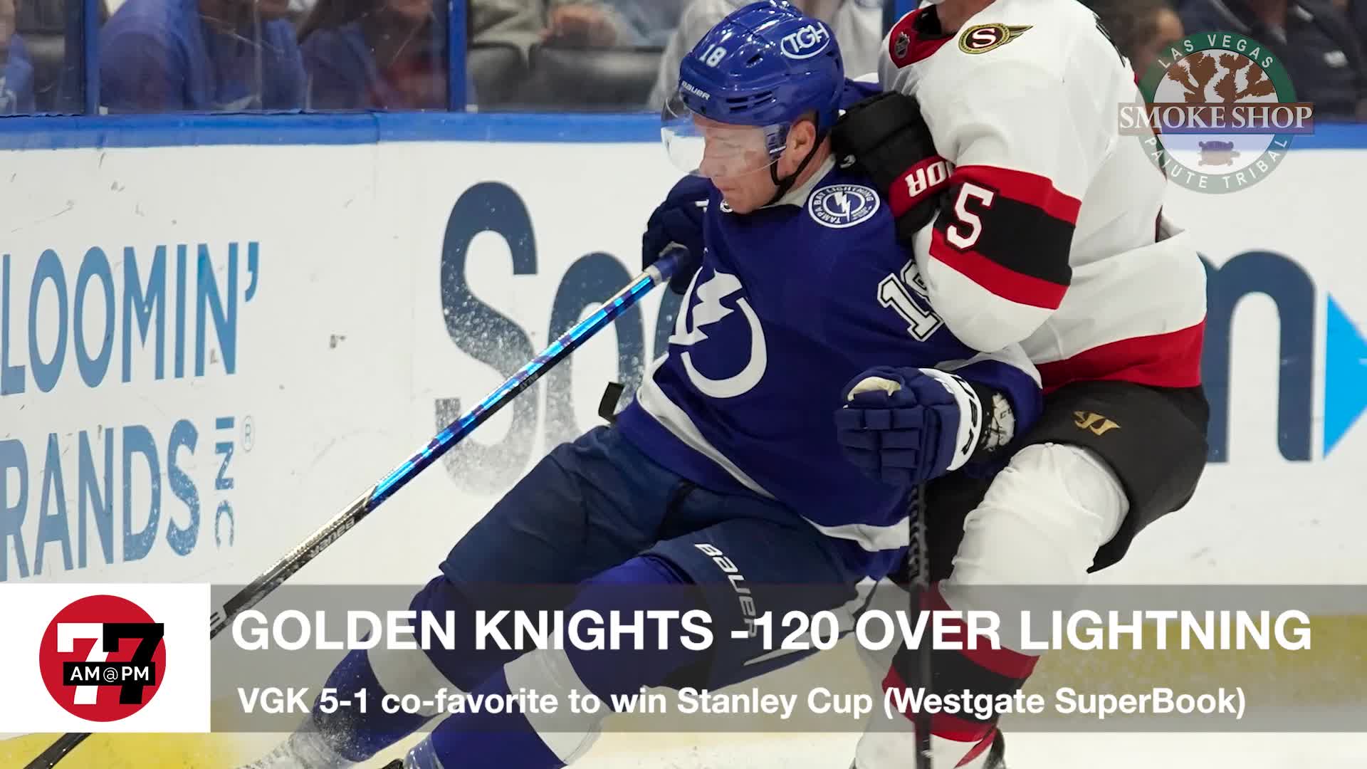 7@7PM VGK -120 over Lightning