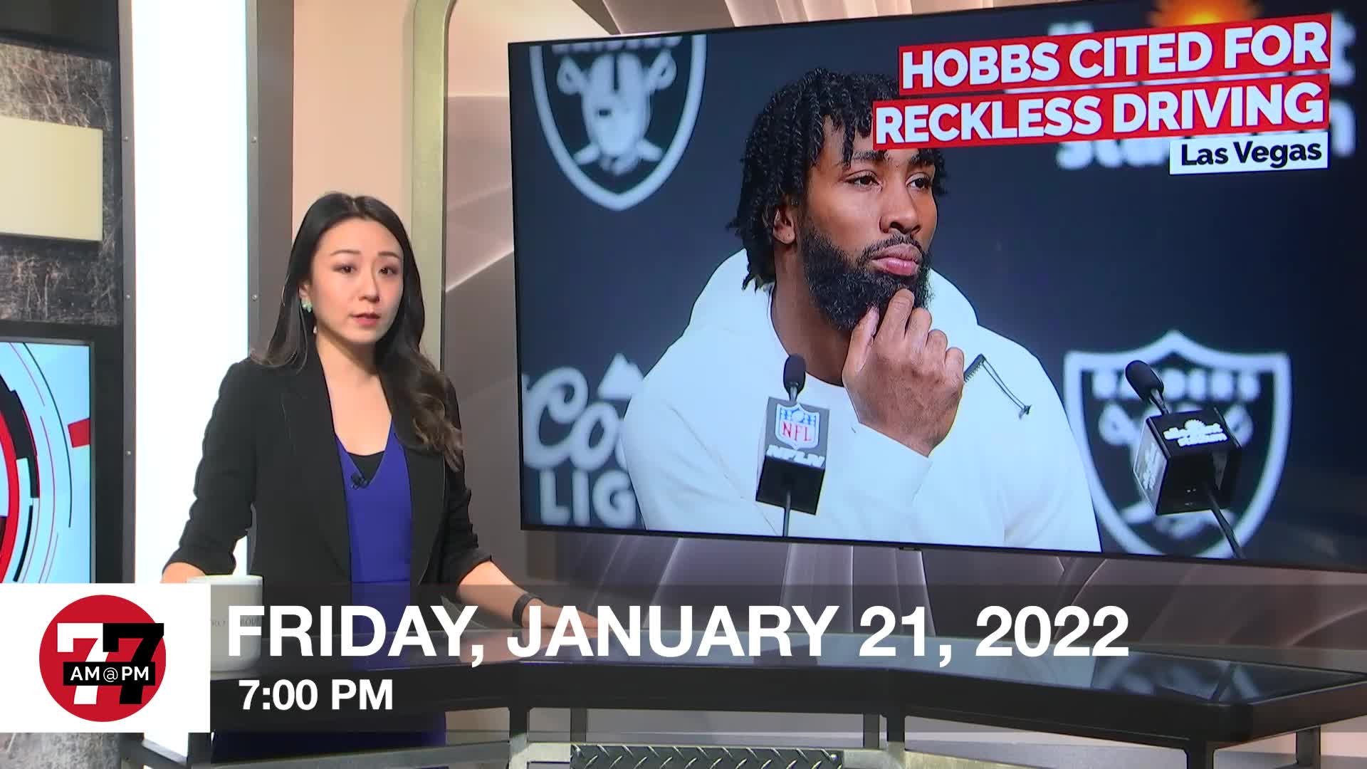7@7PM Raiders' Hobbs Cited for Reckless Driving