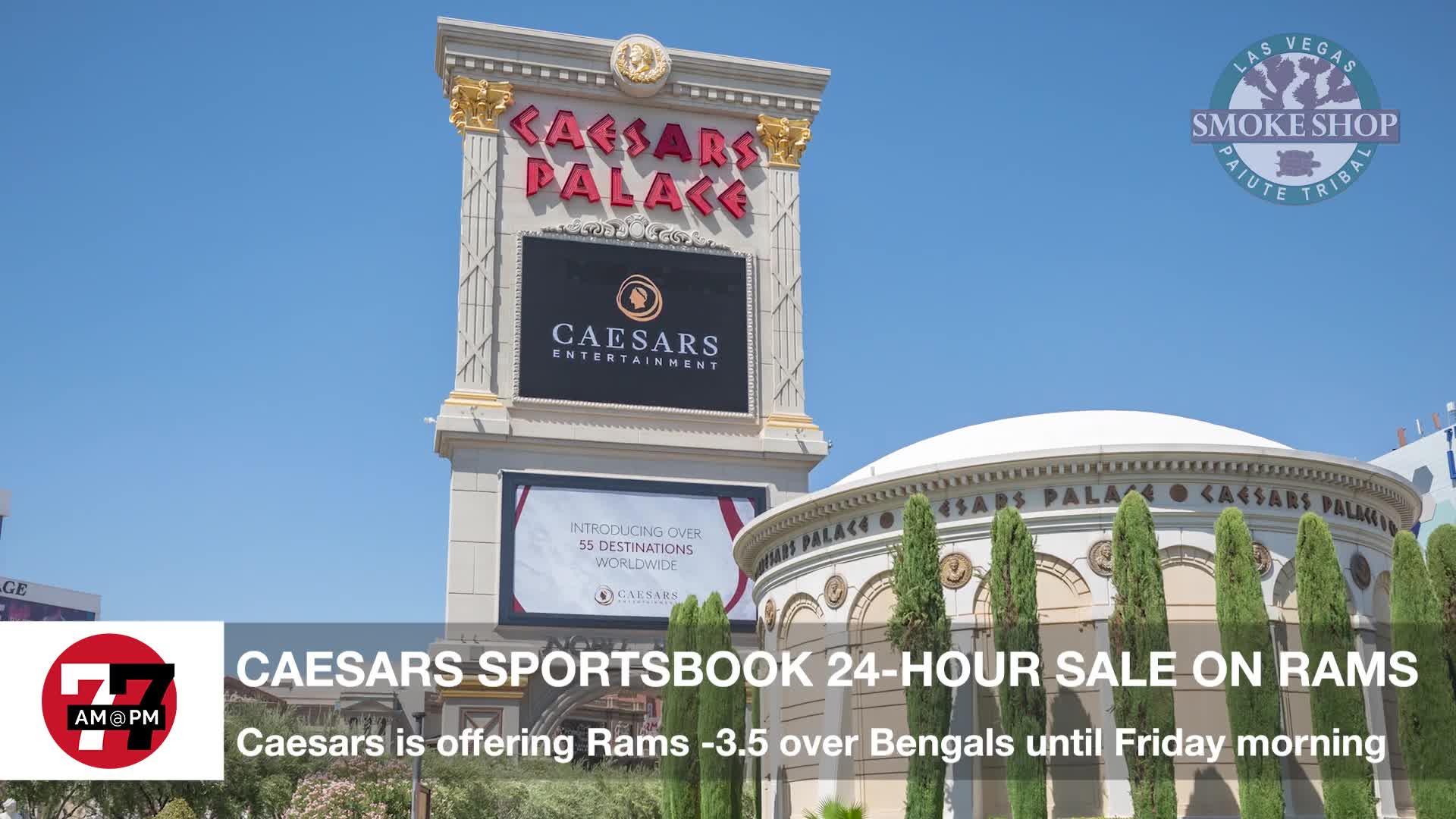 7@7PM Caesars Sportsbook 24-Hour Sale on Rams