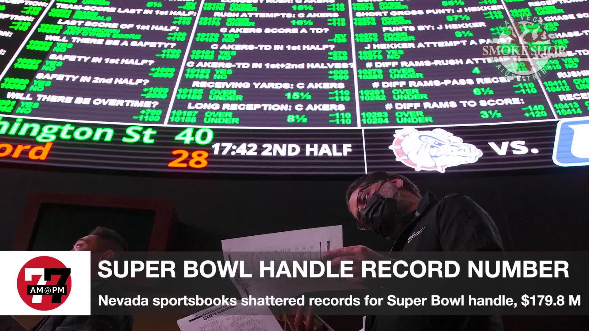 Super Bowl handle record number