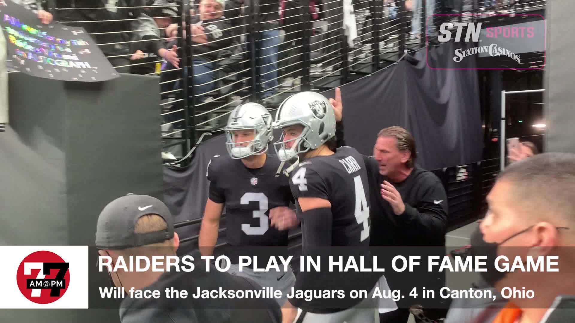 Raiders to Play in Hall of Fame Game