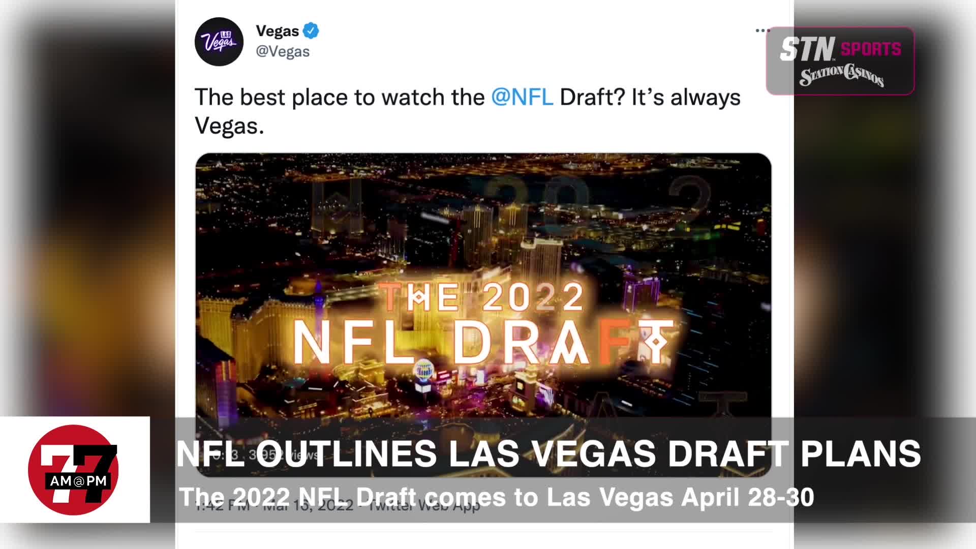 NFL Outlines Las Vegas Draft Plans