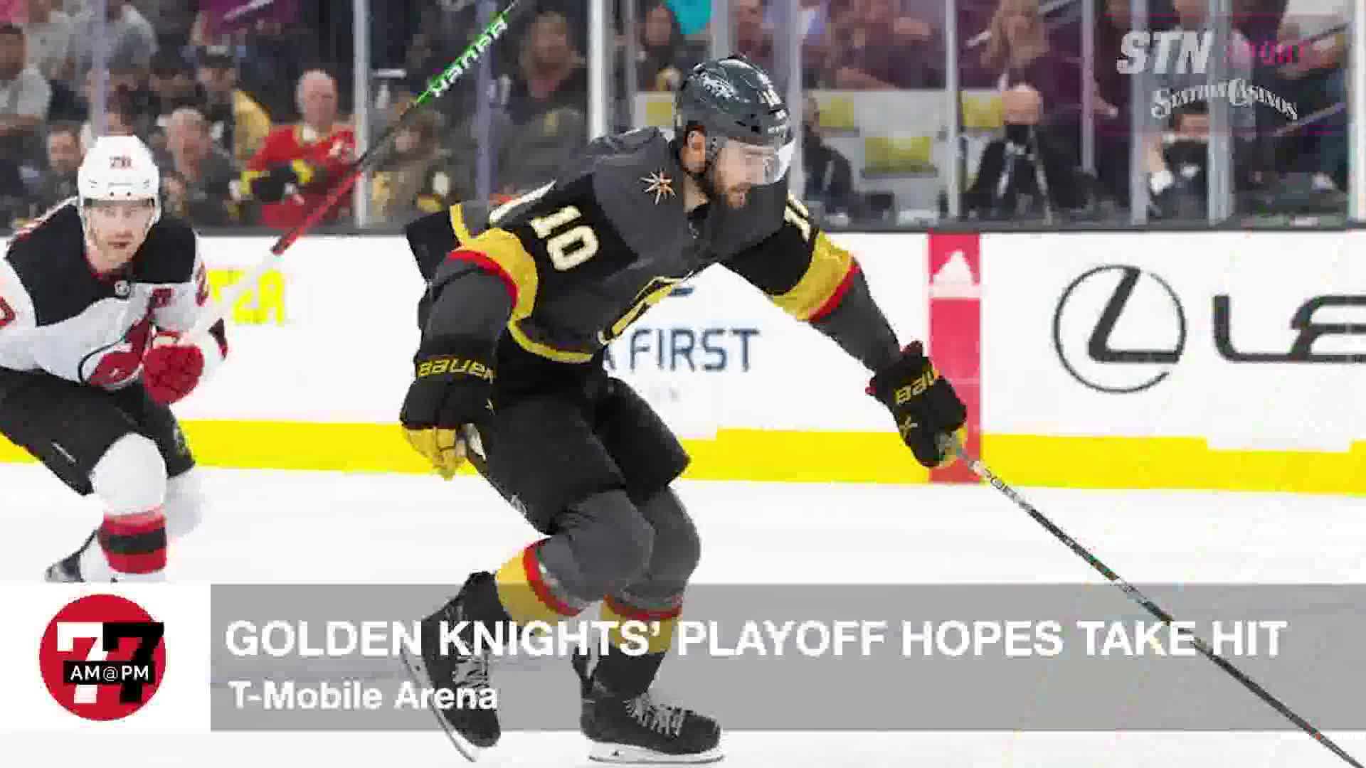 Golden Knights’ Playoff Hopes Take Hit