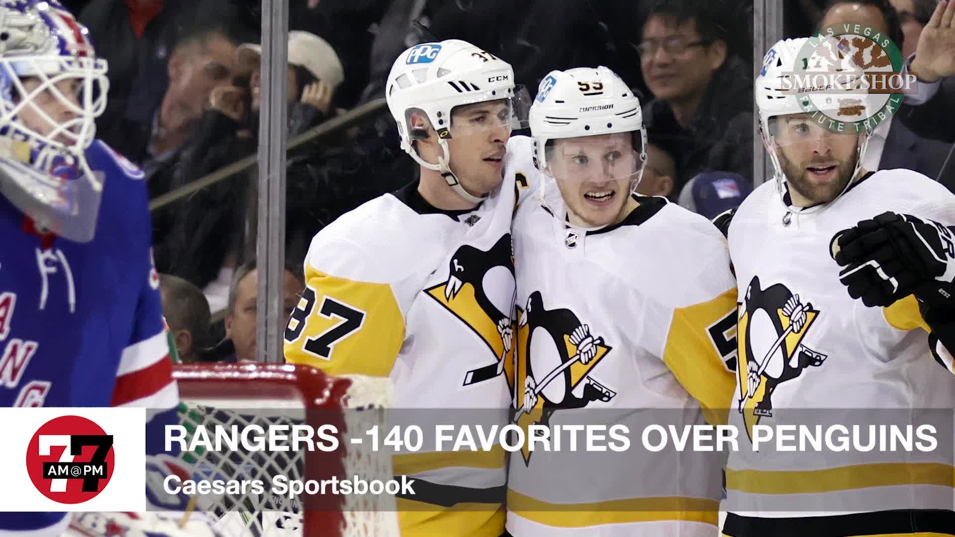 Ranger -140 Favorites over Penguins