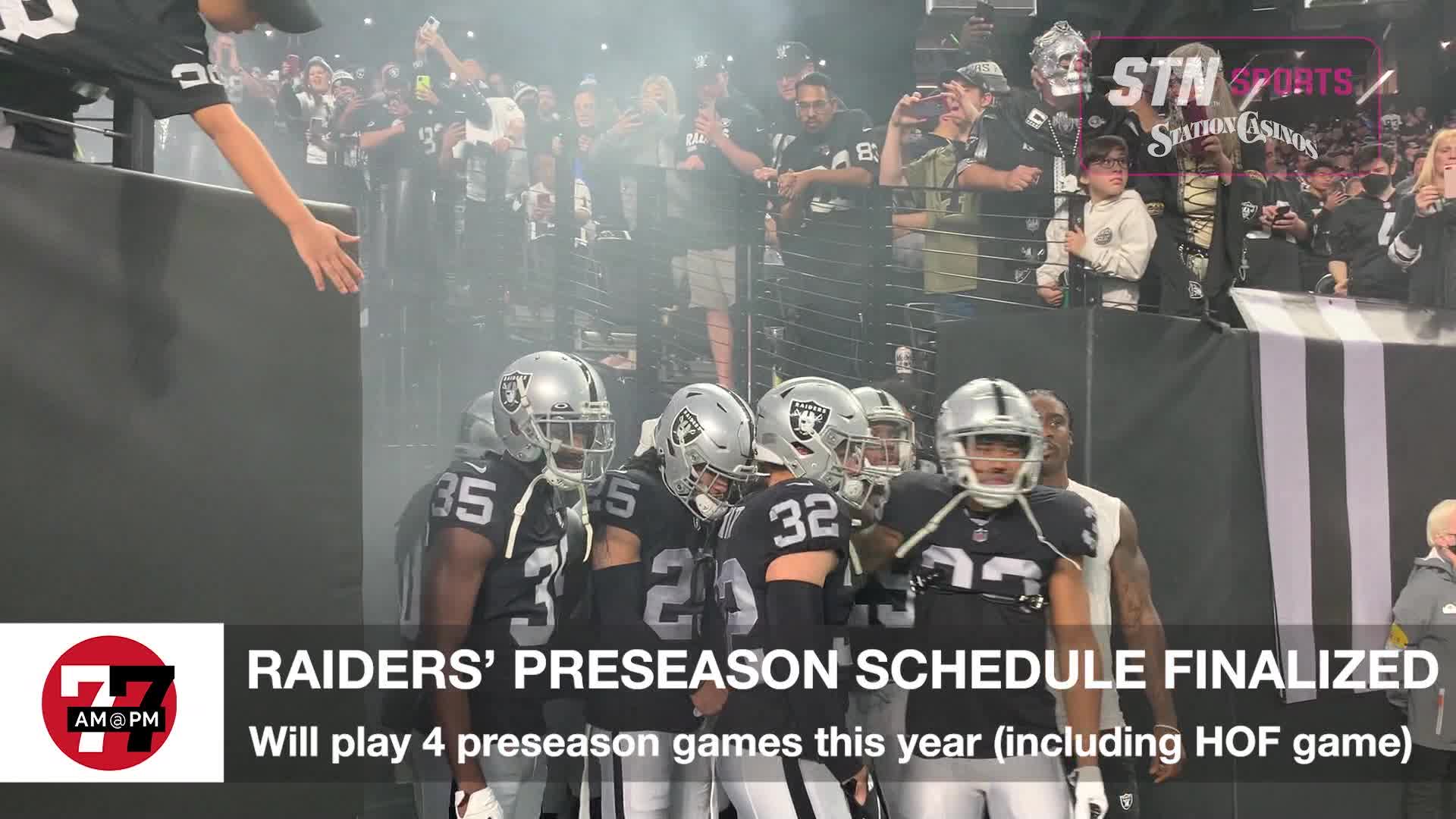 Raiders' Preseason Schedule