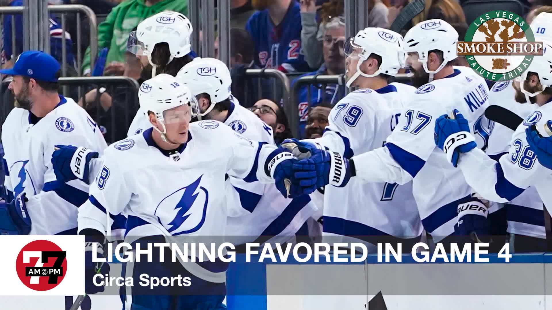 Lightning favored in game four