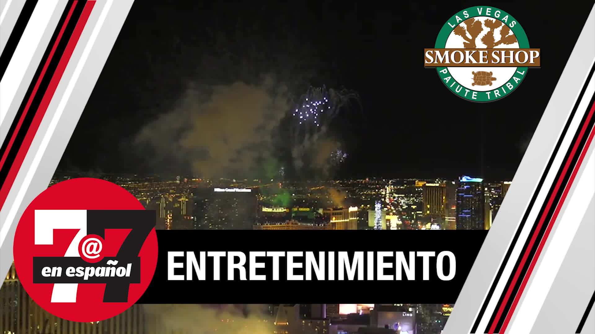 Espectáculo de fuegos artificiales en Las Vegas