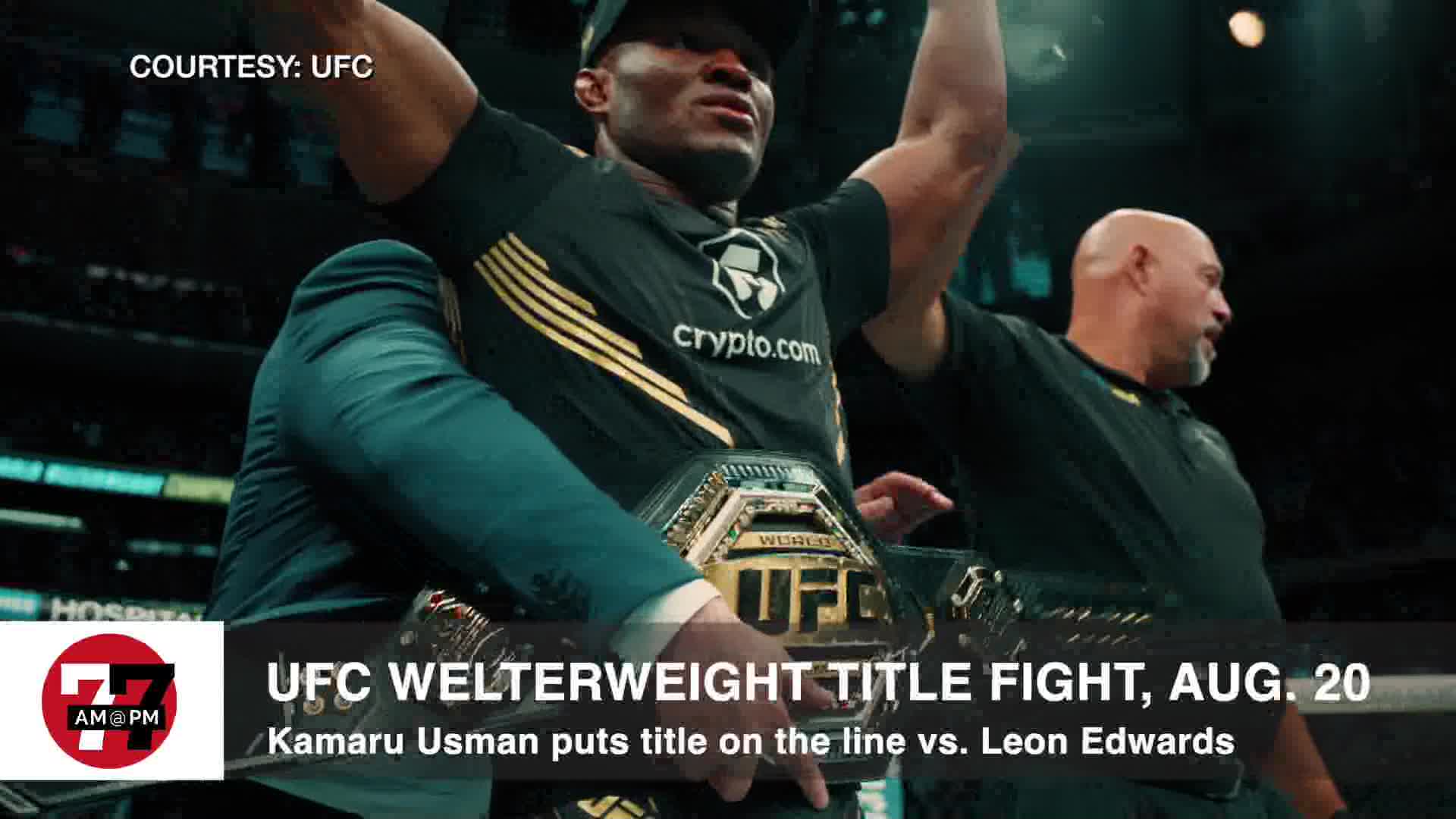 UFC Welterweight title fight August 20