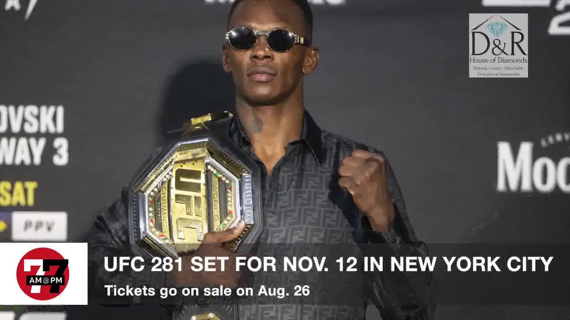 UFC 281 set for New York City