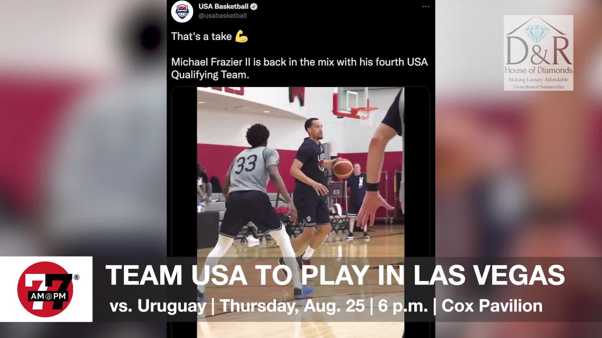 Team USA To Play in Vegas