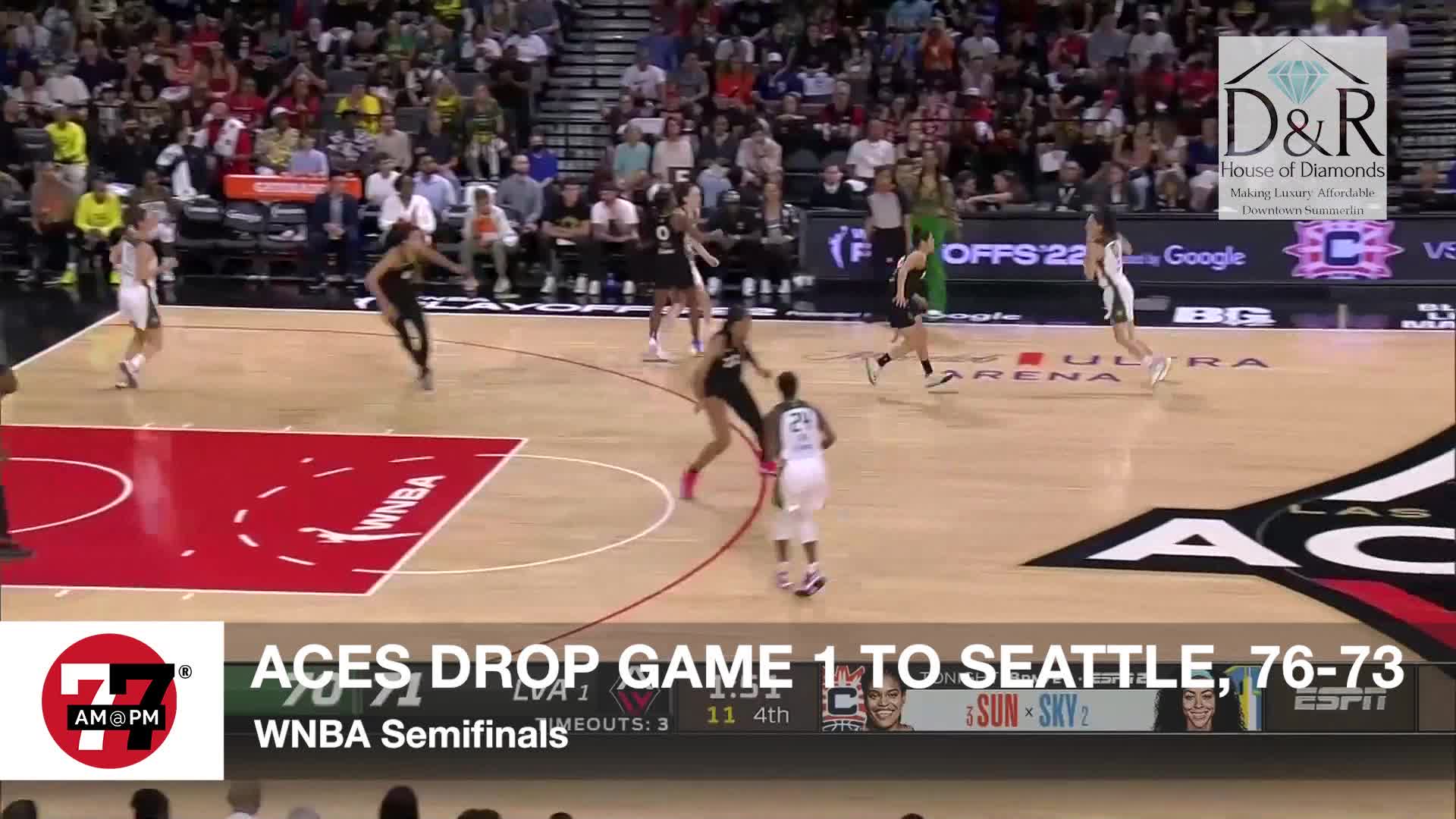 Aces fall in game 1 of WNBA semifinals