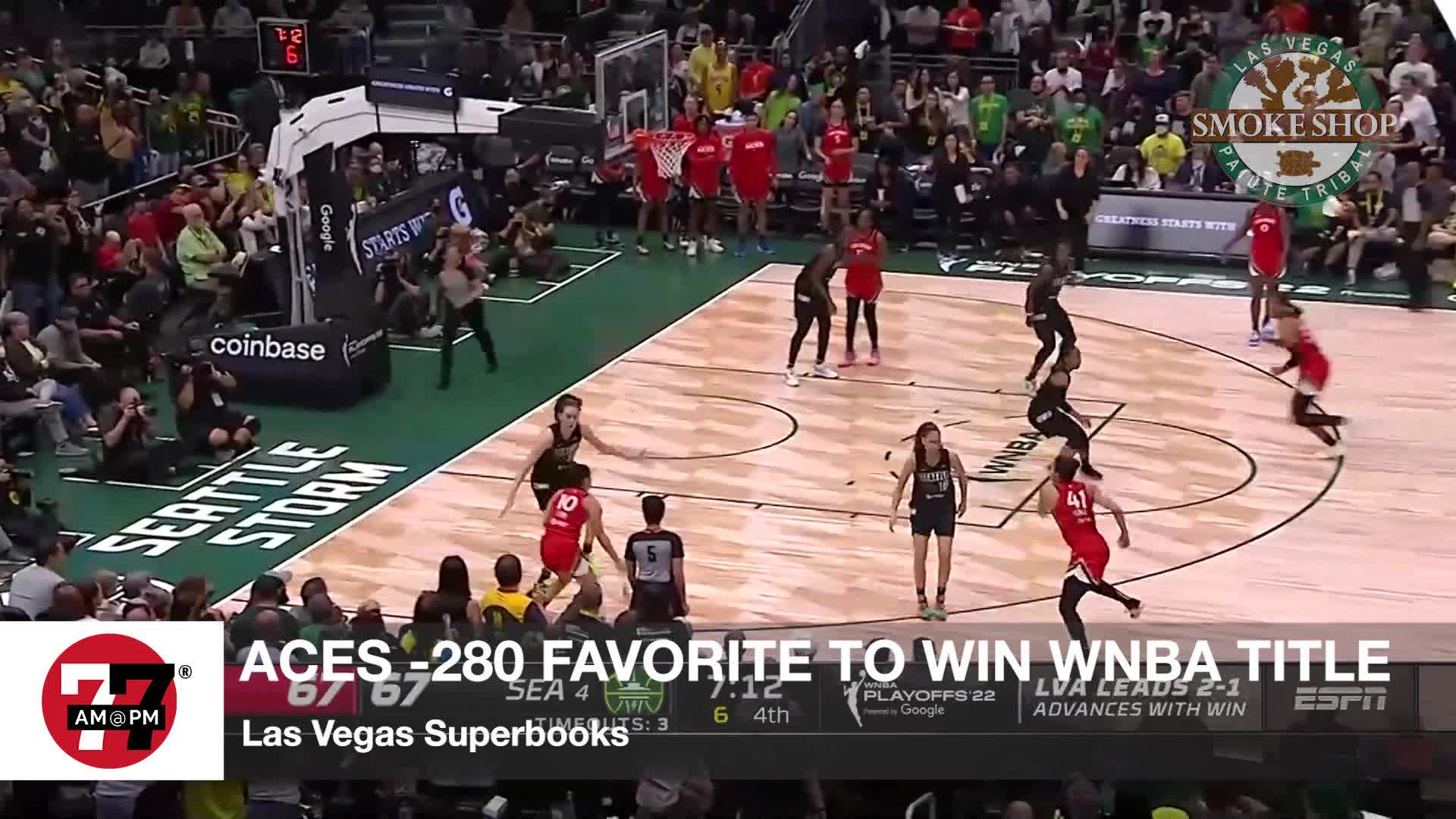 Aces minus 280 favorite in WNBA finals