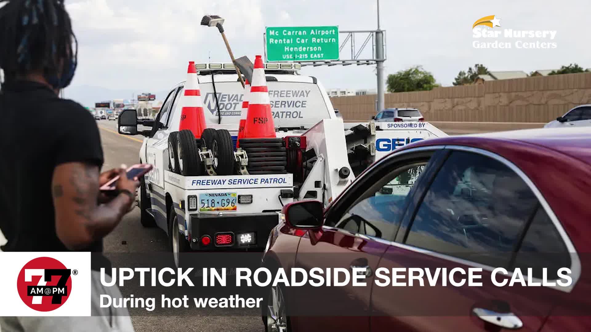 Uptick in road service calls in hot weather