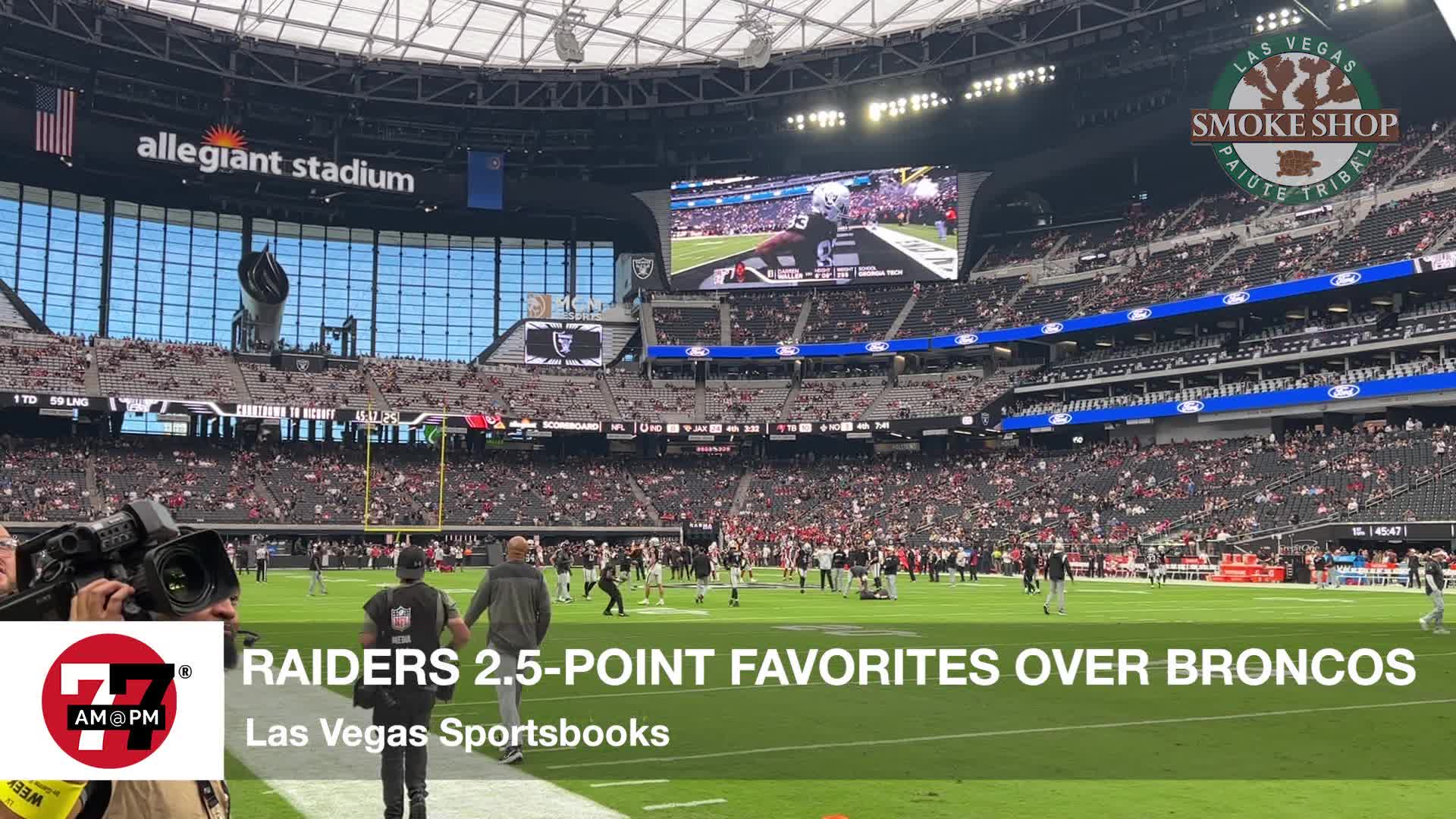 Raiders 2.5-Point favorites over Broncos