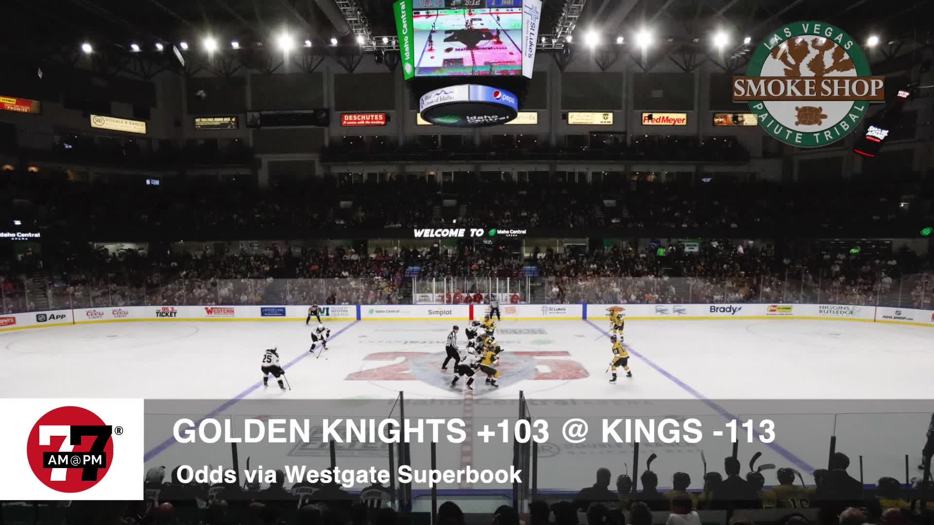 Golden Knights plus 103 against Kings