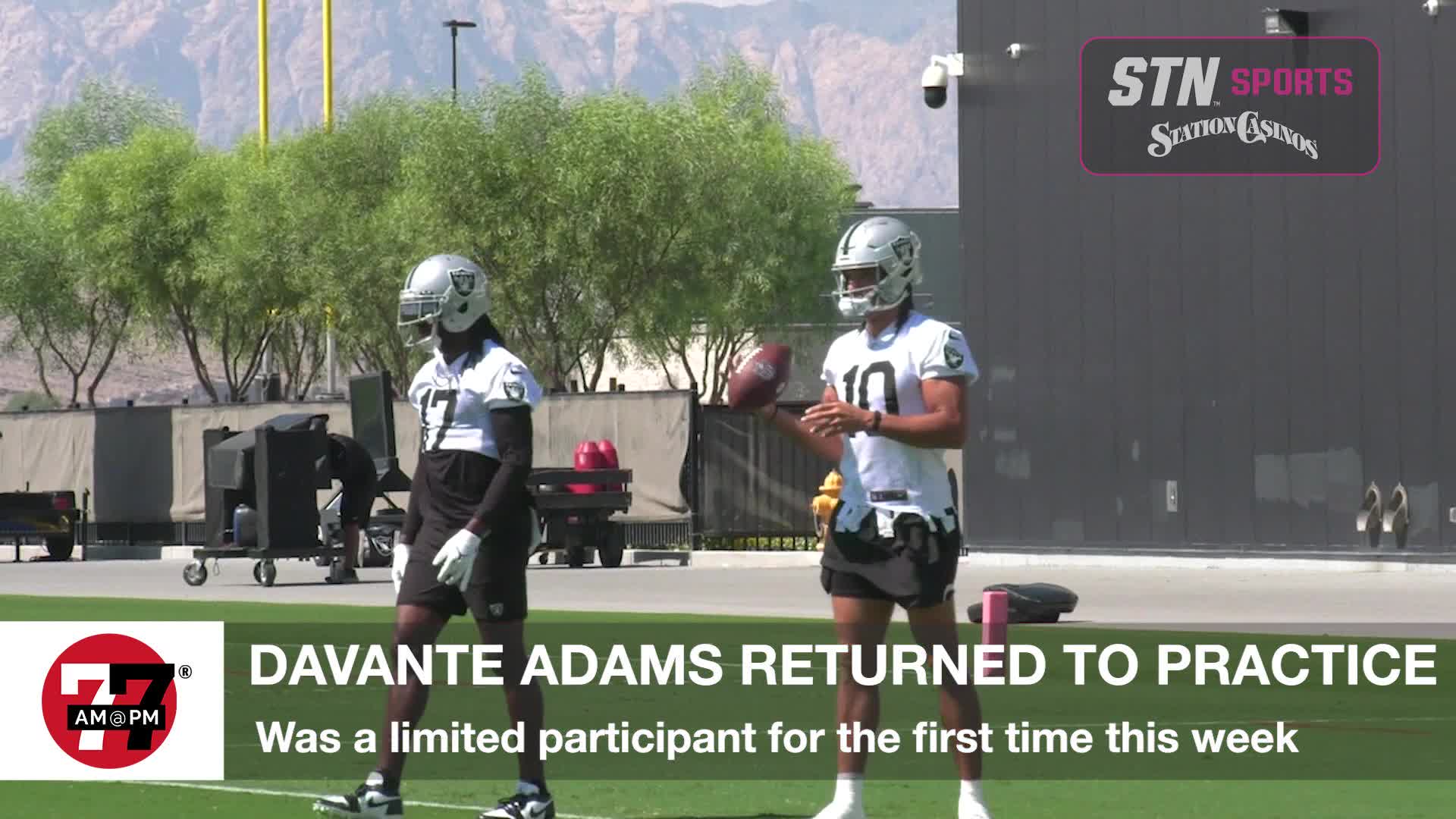 Adams returns to practice for Raiders