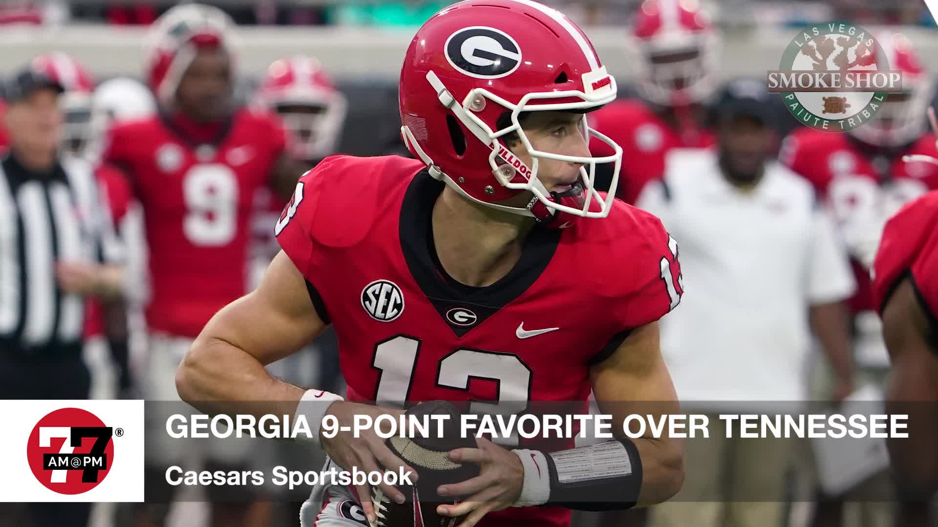 Georgia 9-point favorite over Tennessee