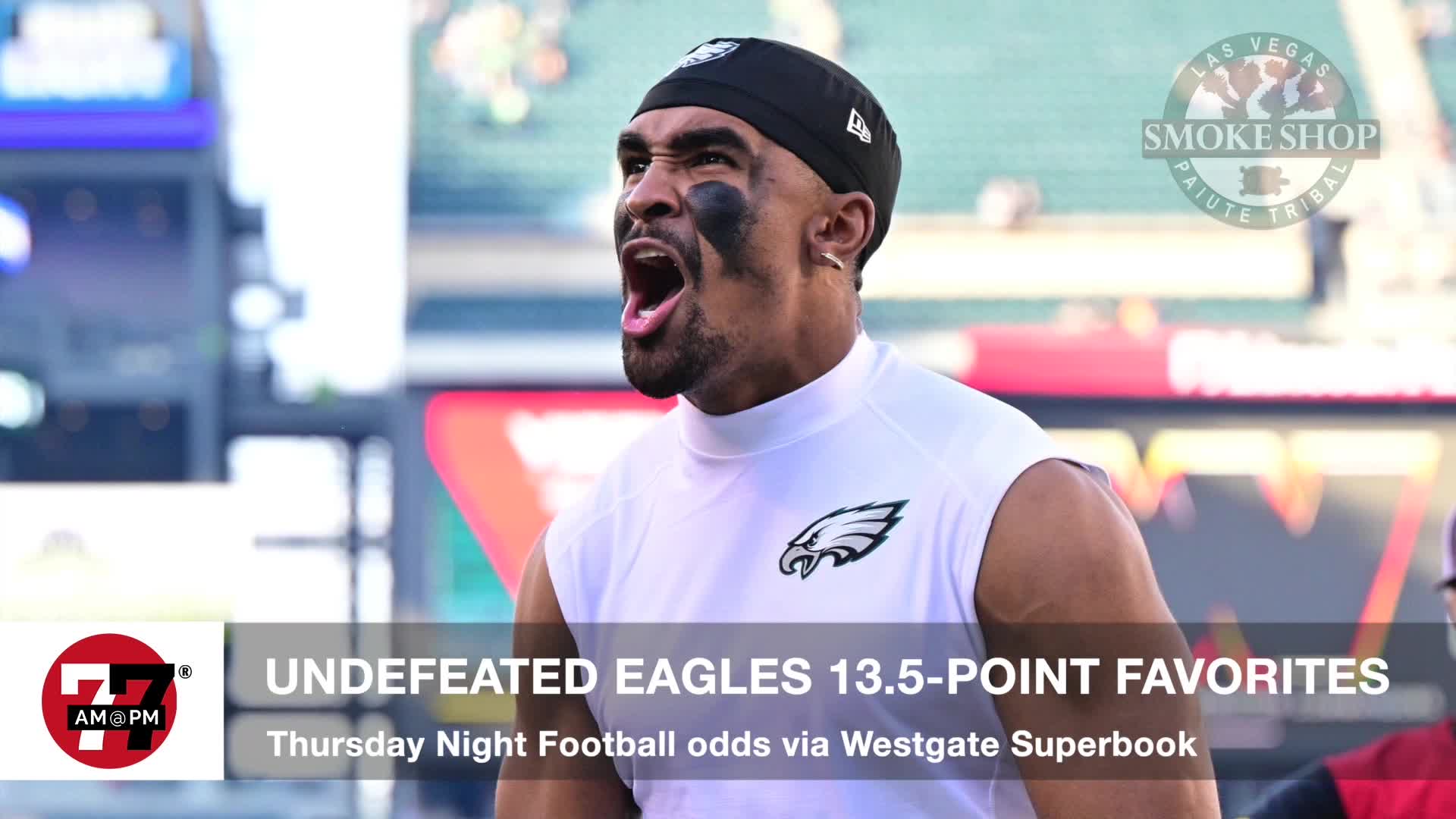 Undefeated Eagles 13.5 favorites