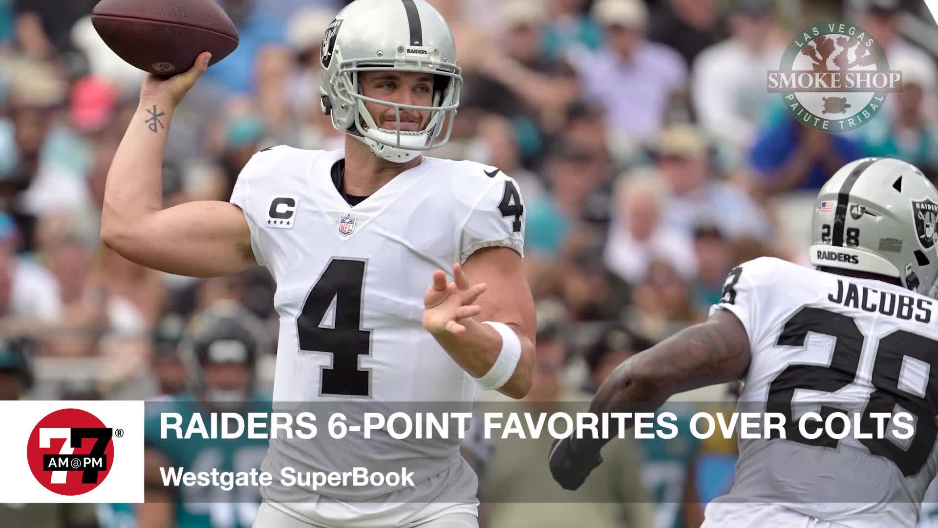 Raiders favored vs. Colts