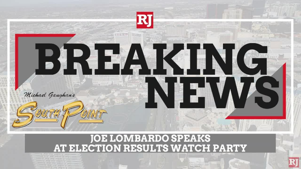 Joe Lombardo Speaks at Election Watch Party in Las Vegas