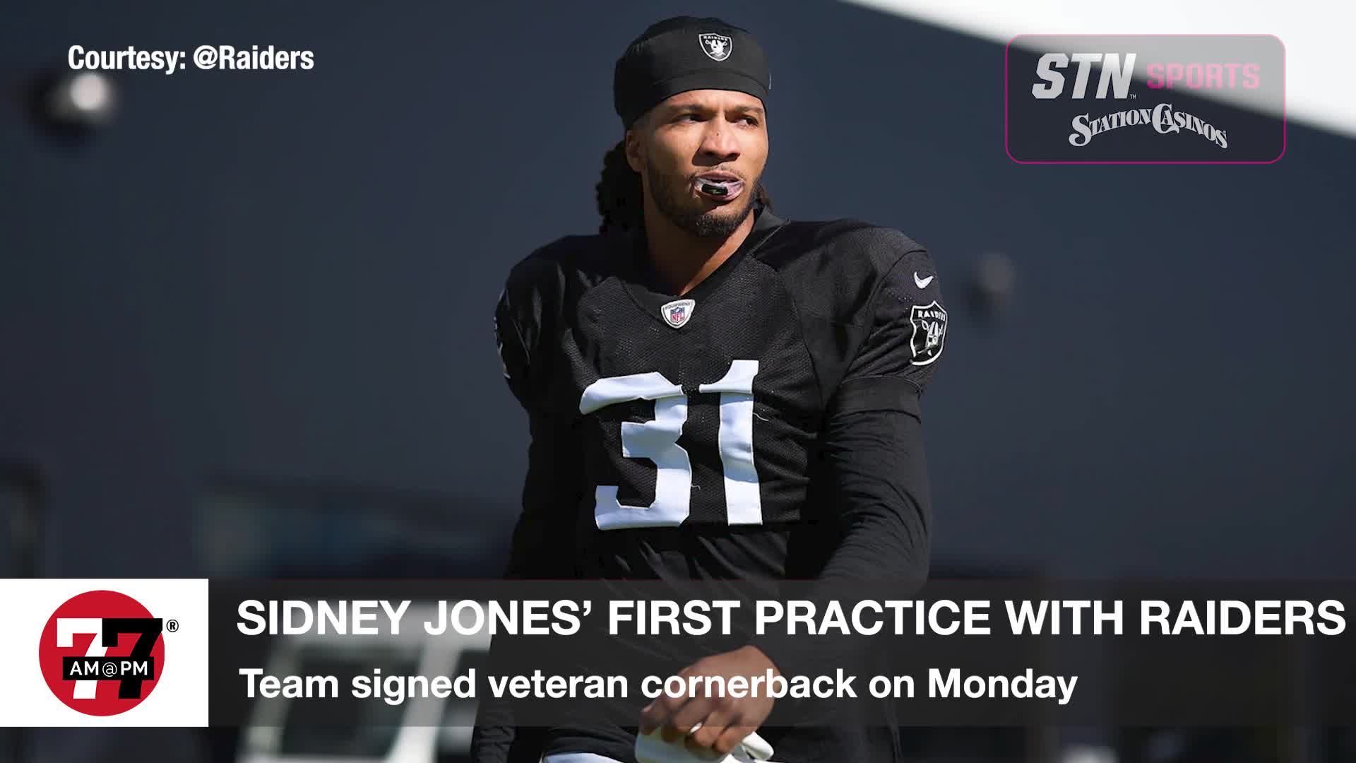 Sydney Jones IV Joins Raiders at Practice