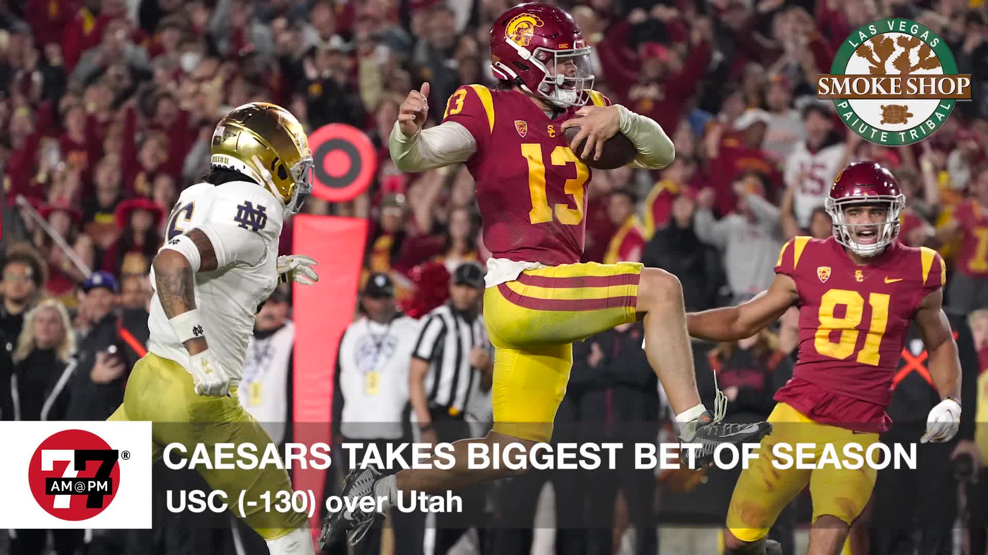 Caesars Sportsbook takes biggest bet of football season