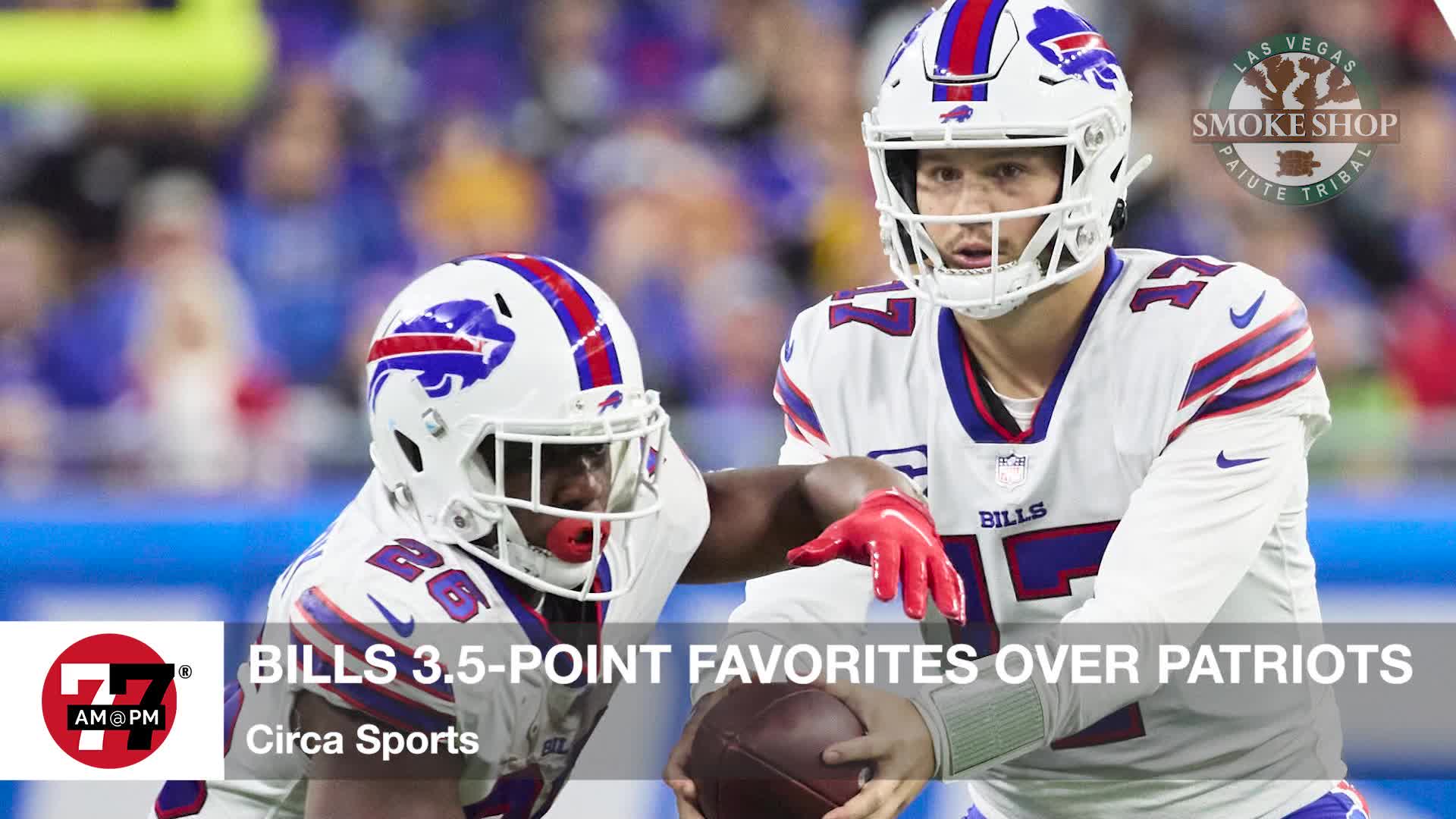 Bills 3.5 favorites over Patriots