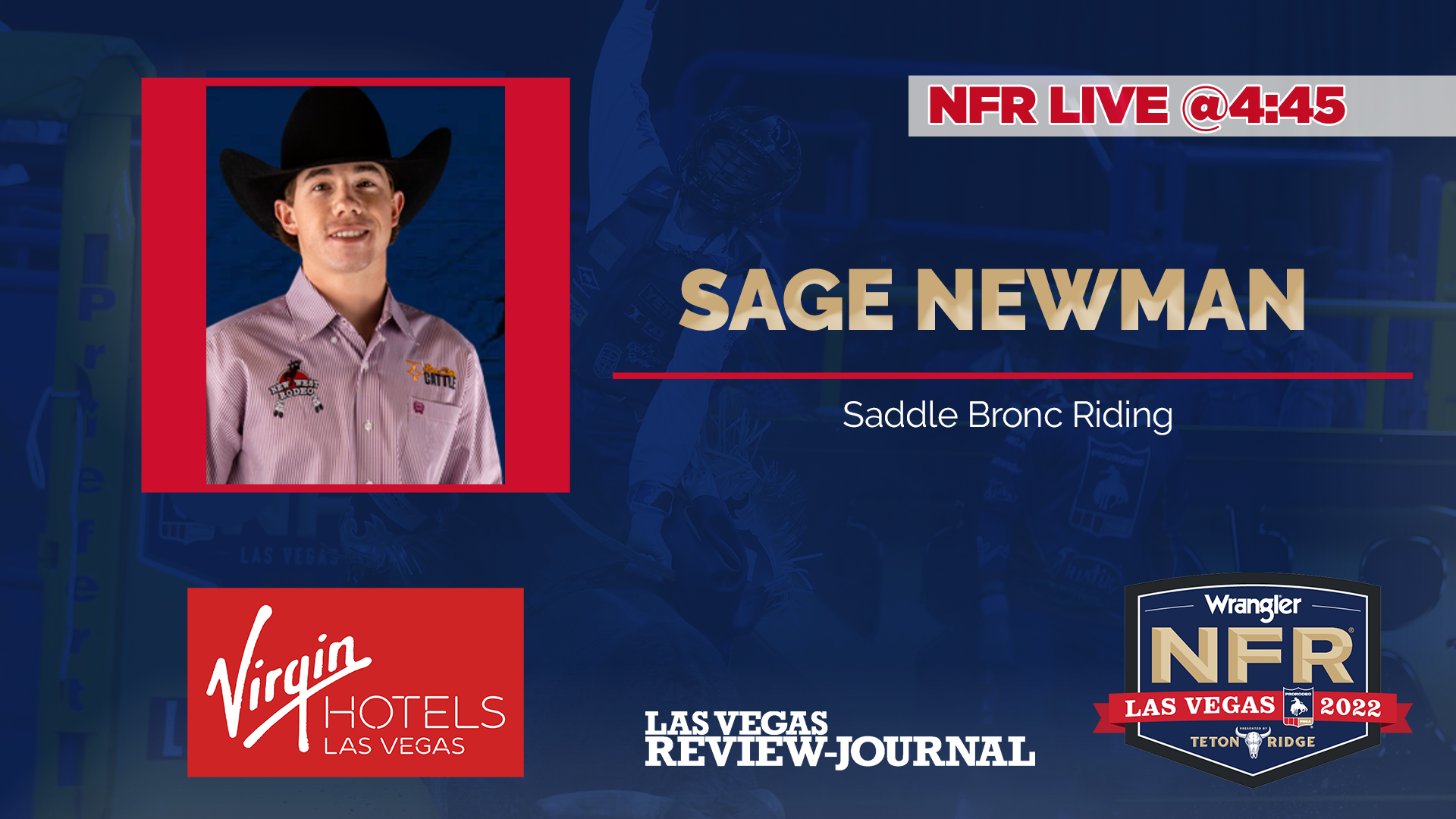 NFR 2022 | Saddle bronc rider Sage Newman is ready to compete