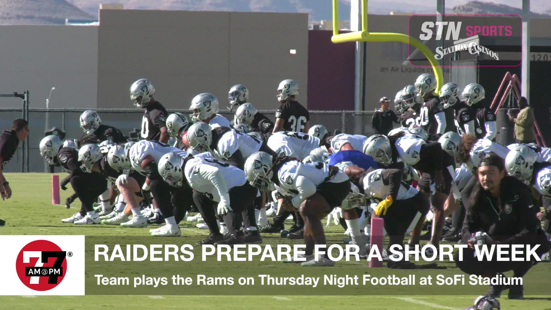 Raiders prepare for short week