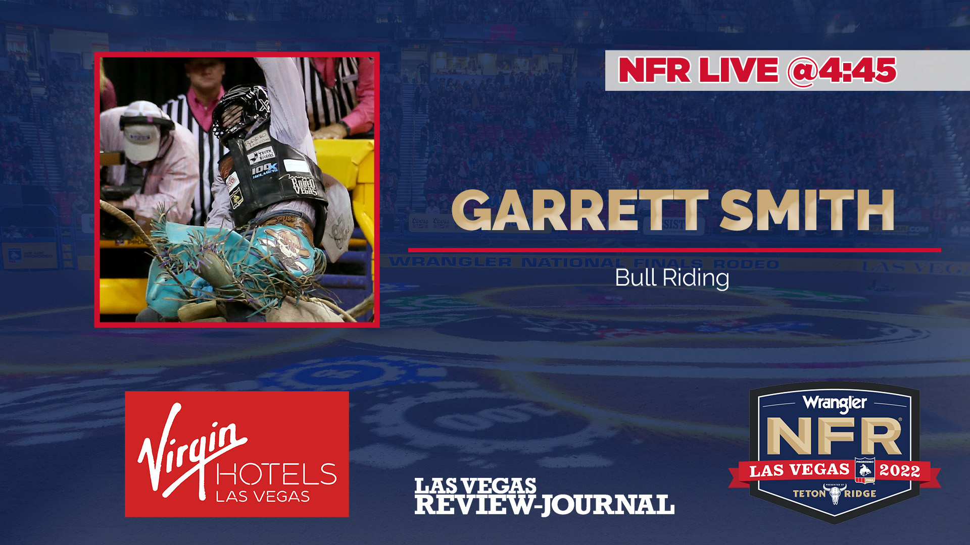 Bull rider Garrett Smith joins us from Day 5 of the 2022 Wrangler National Finals Rodeo