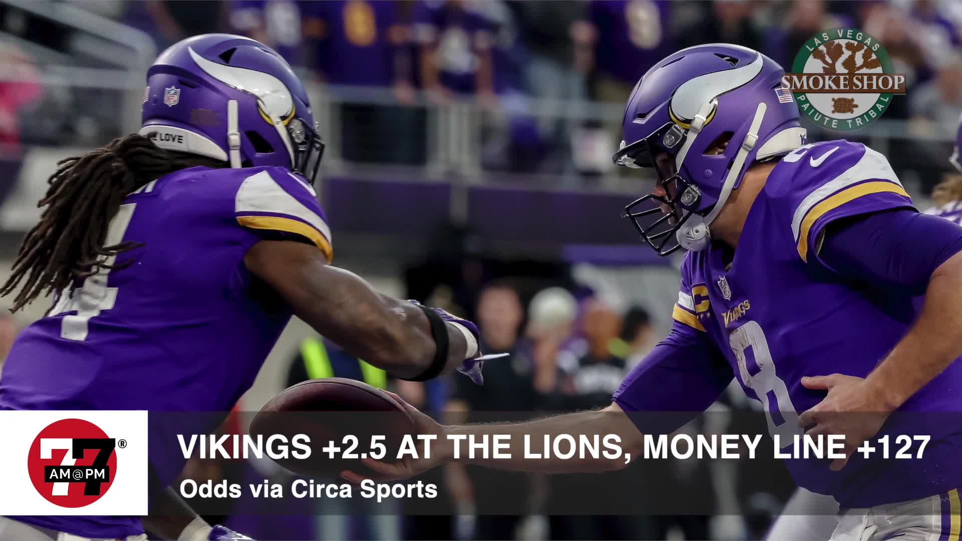 Vikings +2.5 at the Lions