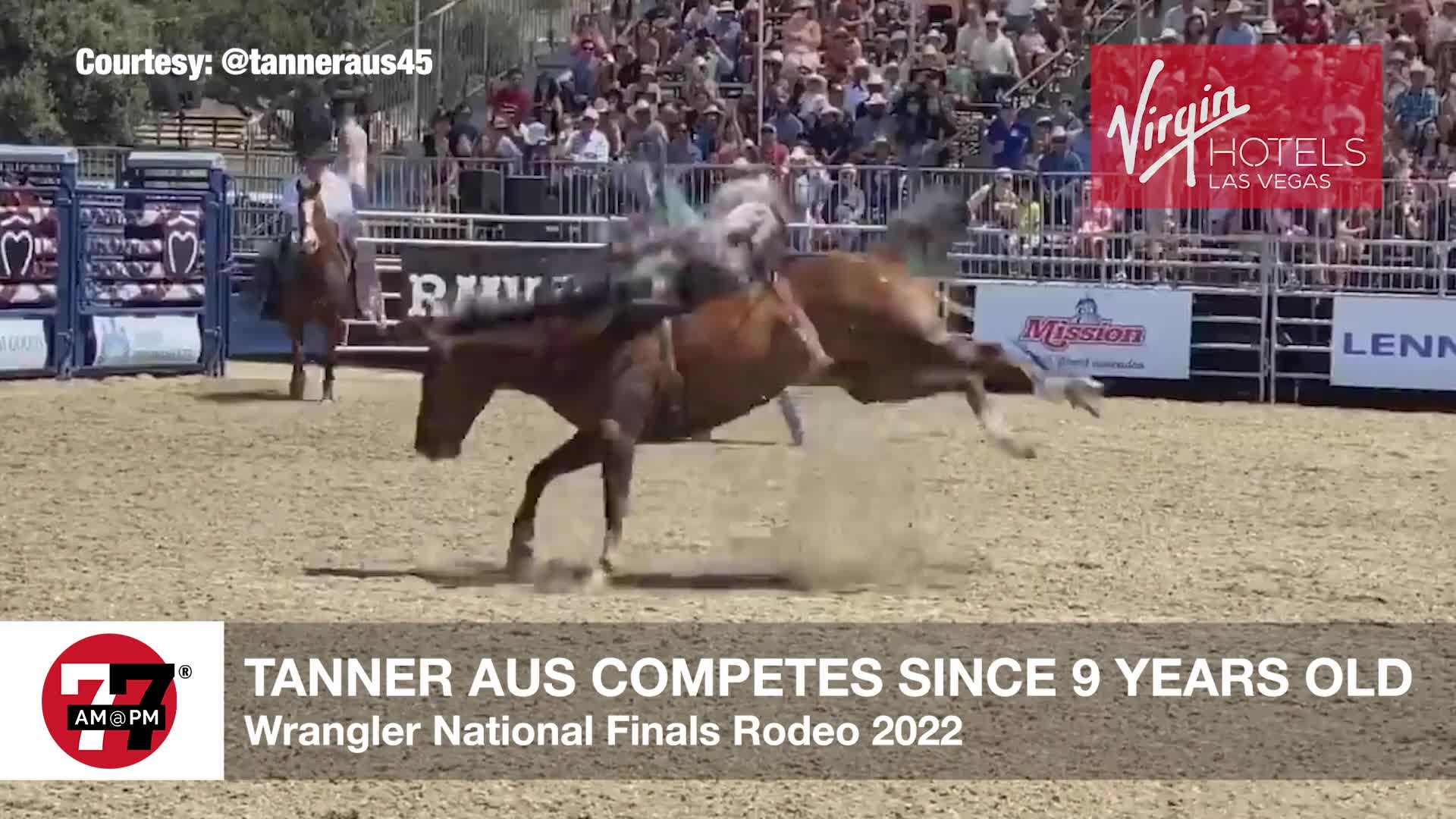 Tanner Aus competes since 9 years old