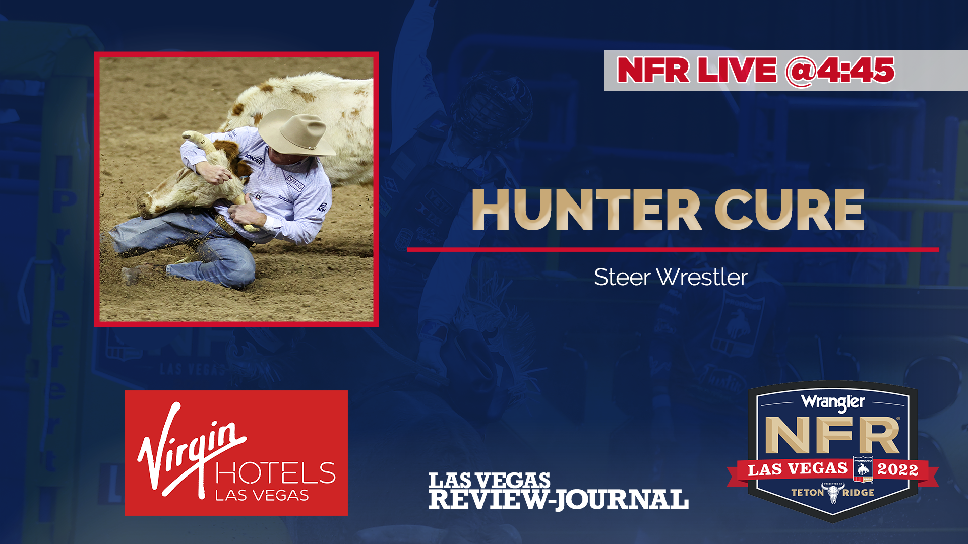 NFR Live with steer wrestler Hunter Cure