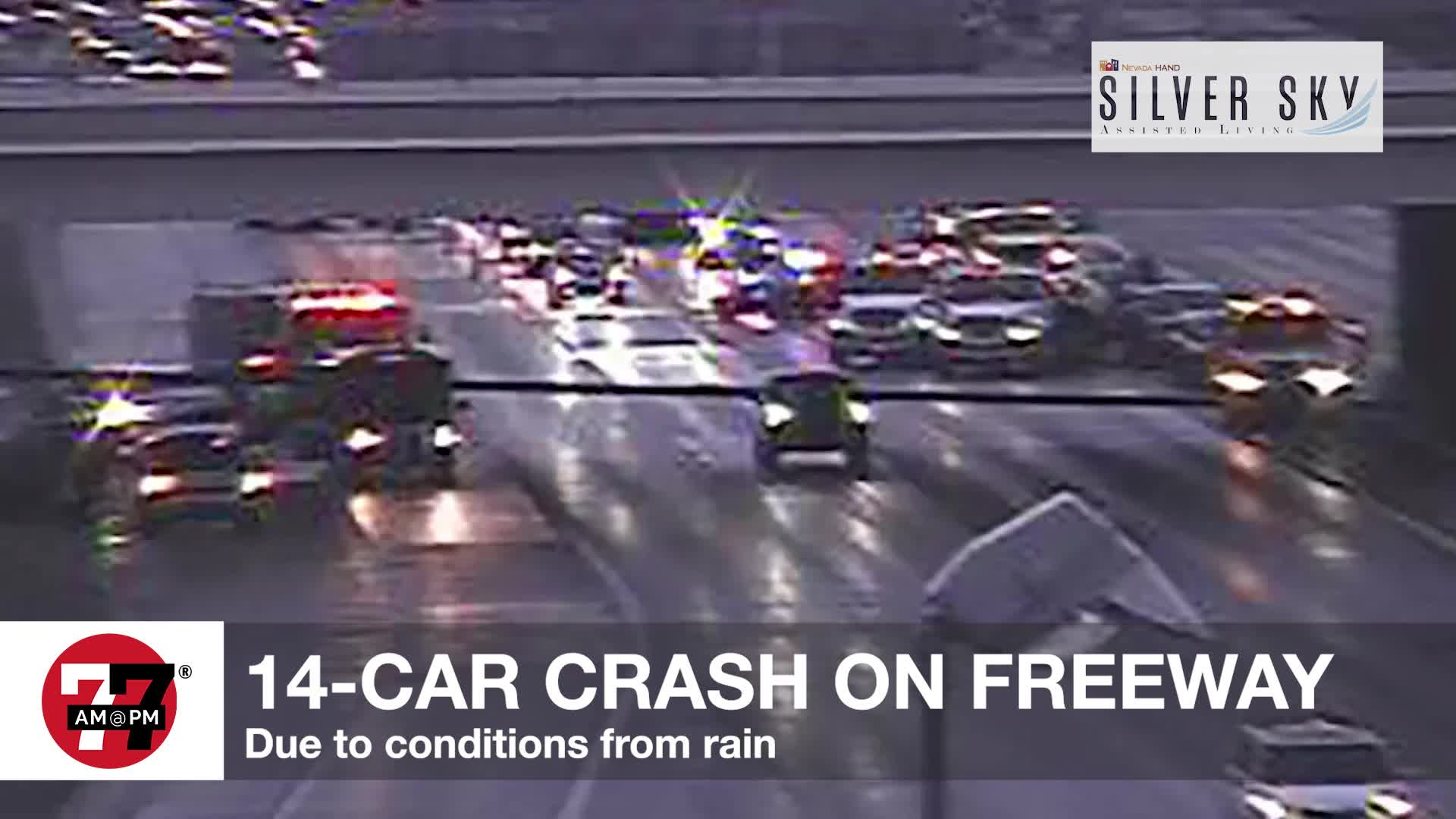 14-car crash on freeway