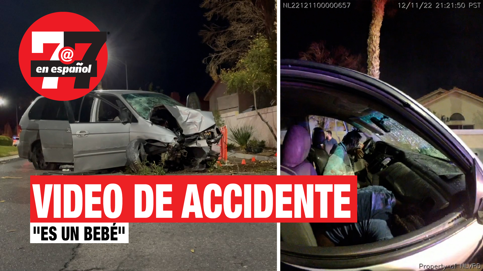 Noticias de Las Vegas | Video muestra oficiales respondiendo a accidente que dejó a 2 niñas muertas