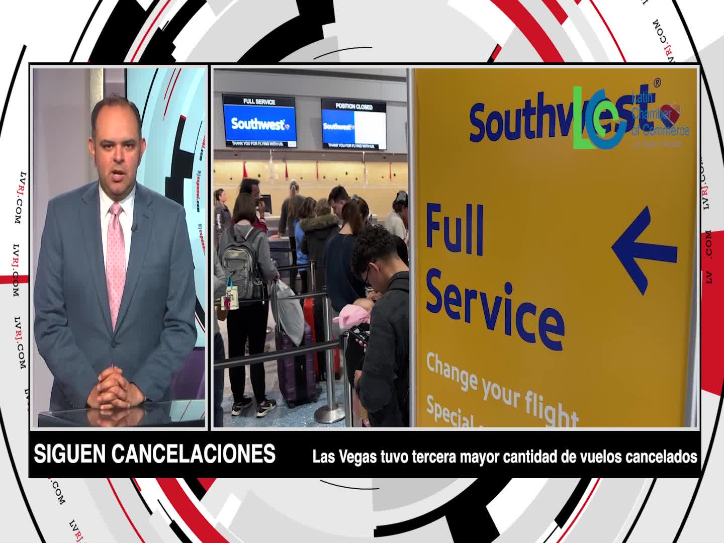 Economía: Continúan cancelaciones de vuelos en Las Vegas