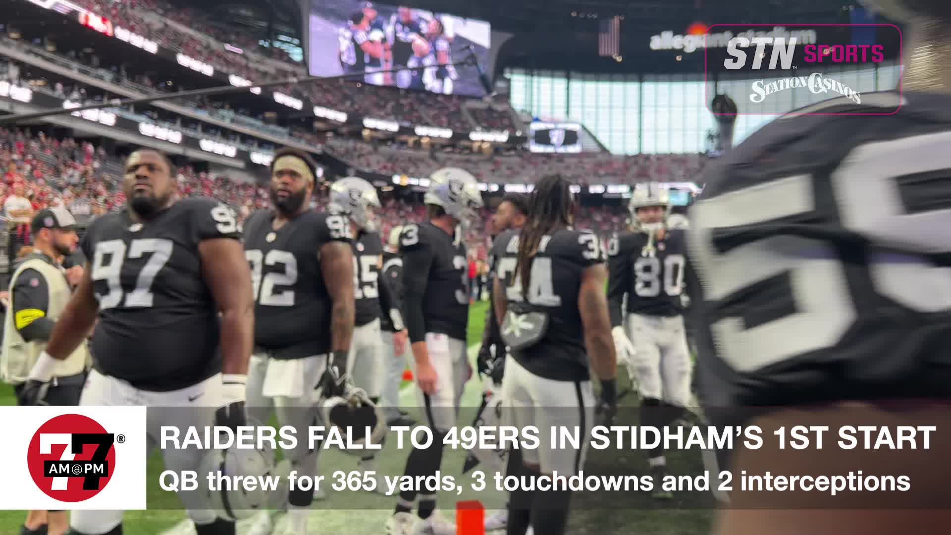 Raiders fall to 49ers in Stidham’s first start