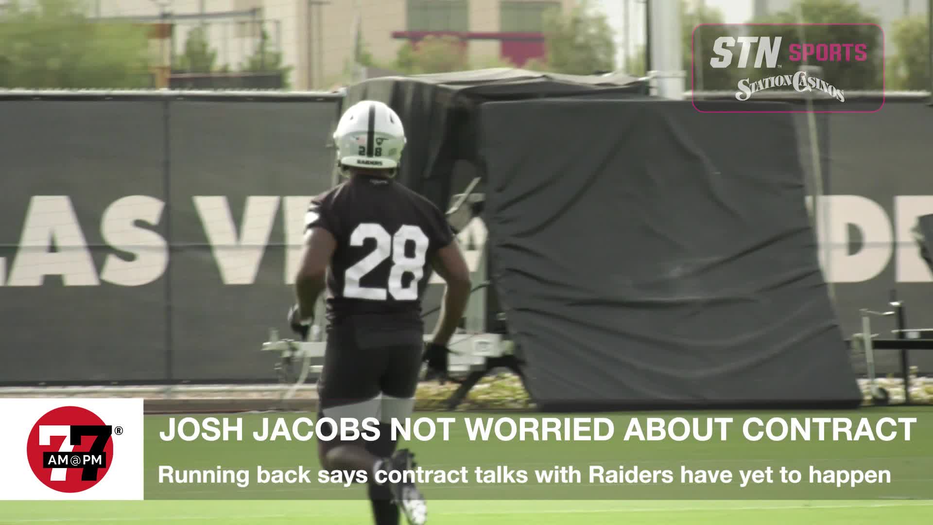 Josh Jacobs not worried about contract