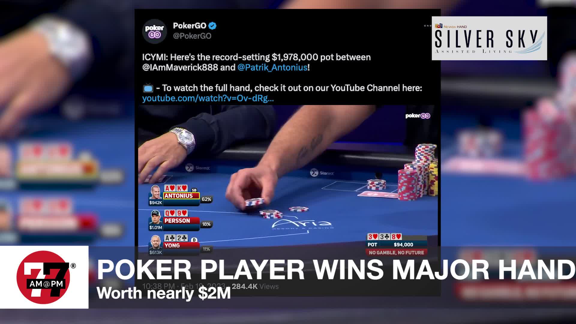 Poker Player wins major hand