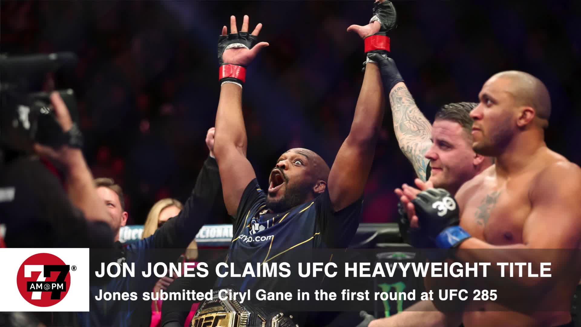 Jon Jones claims UFC Heavyweight title