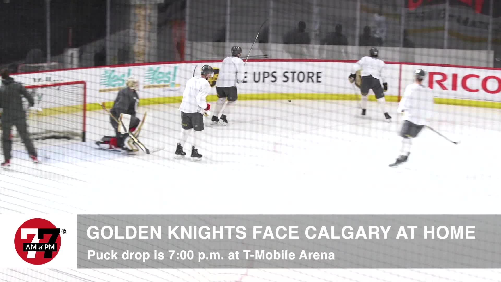 Golden Knights face Calgary at home