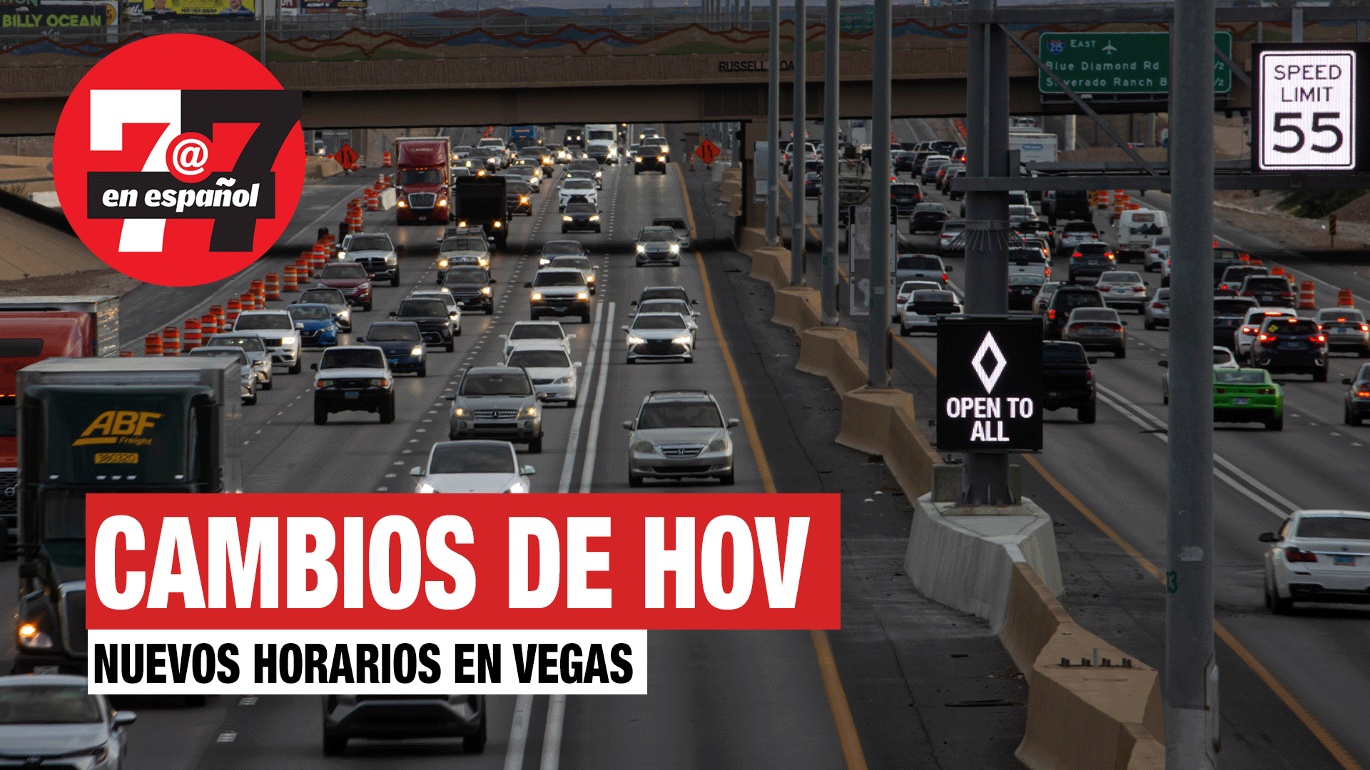 Noticias de Las Vegas | Comienzan cambios en carriles HOV en I-15 y US 95