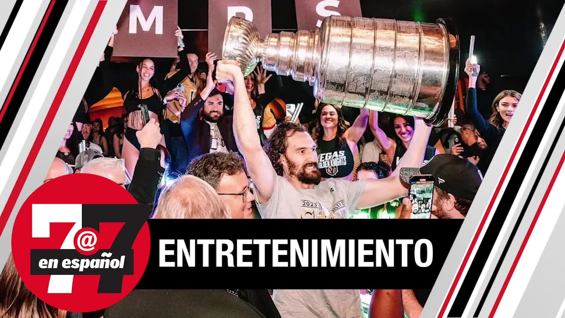 Celebran a lo grande en Las Vegas los Golden Knights